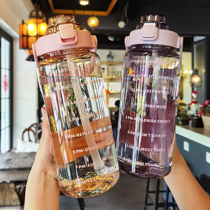 Plastic fitness water bottle